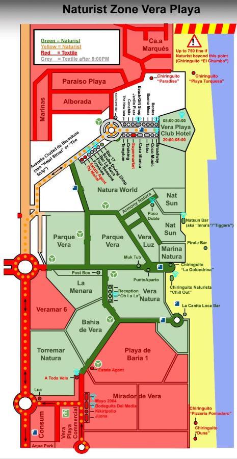 Oasis Naturista, Bahia De Vera Playas de Vera Kültér fotó
